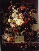 unknow artist Floral, beautiful classical still life of flowers.055 oil on canvas